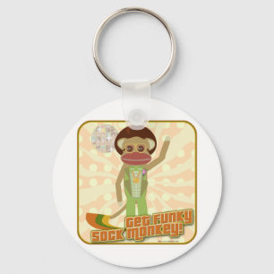 That Funky Sock Monkey Key Ring