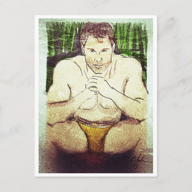 That Guy by the Pool Postcard (Front)