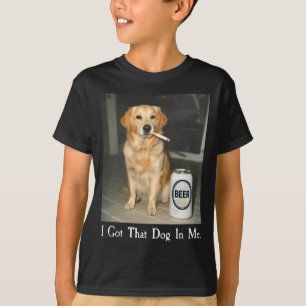 That In Got Dog Golden Retriever Smoking T-Shirt