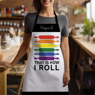 That is How I Roll - LGBTIQ Flags Colour  Apron