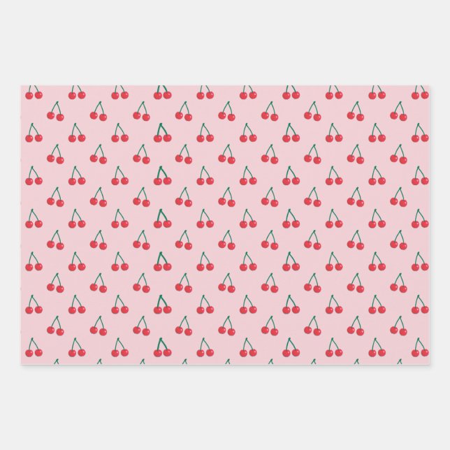 That is Very Cherry Wrapping Paper Sheet (Front)