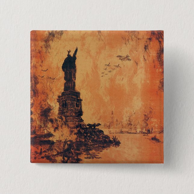 That Liberty Shall Not Perish From The Earth 15 Cm Square Badge (Front)