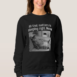 That Matter Is Right Meow  Cat Meme Pet Sweatshirt