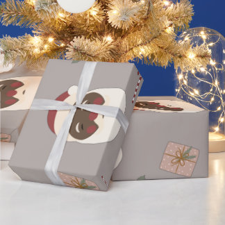 That Melanin Tho® Black Santa Vintage Wrapping Wrapping Paper