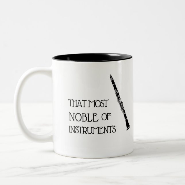 That Most Noble of Instruments - Clarinet Mug (Left)