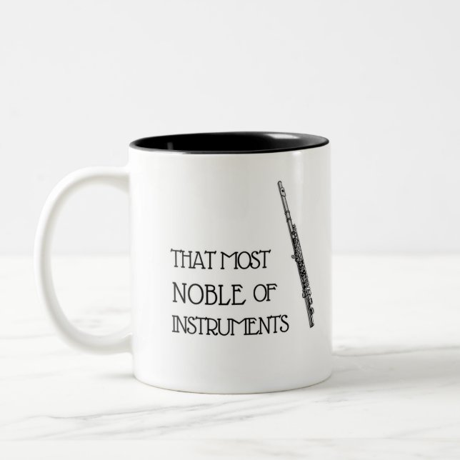That Most Noble of Instruments - Flute Mug (Left)