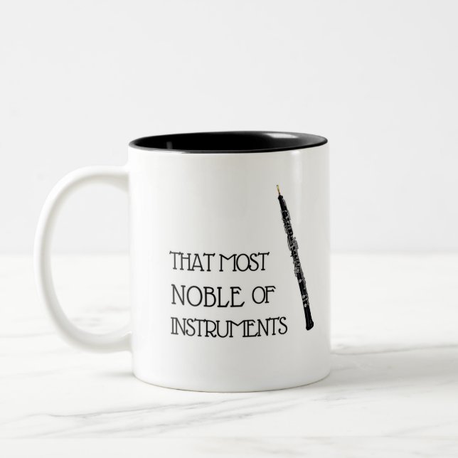 That Most Noble of Instruments - Oboe Mug (Left)