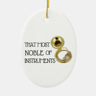 That Most Noble of Instruments - Sousaphone Ceramic Tree Decoration