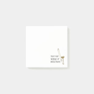 That Most Noble of Instruments - Trombone Post-it Notes