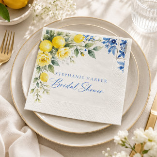 That’s Amore Italian Lemon Bridal Shower Napkin