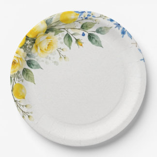 That’s Amore Italian Lemon Bridal Shower Paper Plate