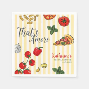 That’s Amore Italian Pizza and Pasta Bridal Shower Napkin