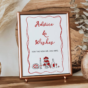 That’s Amore Italian Red Advice and Wishes Poster