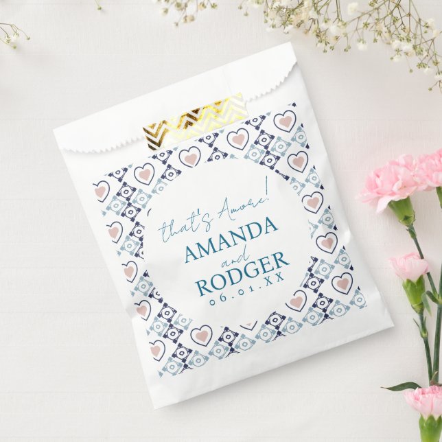 That’s Amore Italian Tiles and Hearts Favour Bags (Sealed)