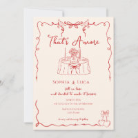 That’s Amore Italian Whimsical hand drawn Wedding