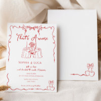 That’s Amore Italian Whimsical hand drawn Wedding