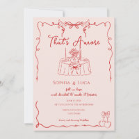 That’s Amore Italian Whimsical hand drawn Wedding