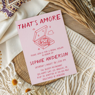 That’s Amore Pizza Bridal Shower Invitation