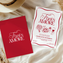 That’s Amore Red Bridal Shower