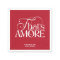 That’s Amore Red typography Bridal Shower napkin