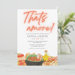 that’s amore rehearsal dinner invitation