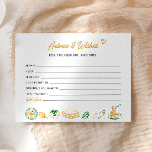 That’s Amore Rustic Italian Advice and Wishes card