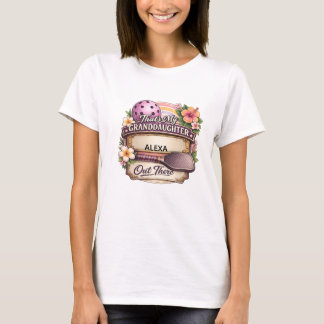 That’s My Granddaughter Out There Pickleball Gifts T-Shirt