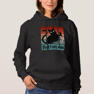 That’s not mine, Innocent Cat with knife Postcard  Hoodie
