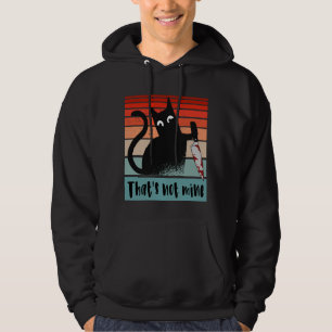 That’s not mine, Innocent Cat with knife Postcard  Hoodie