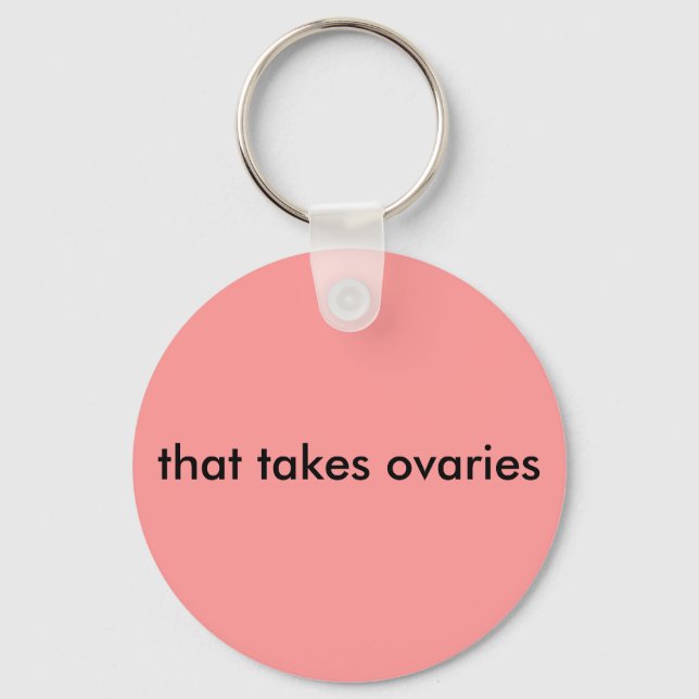 that takes ovaries key ring (Front)