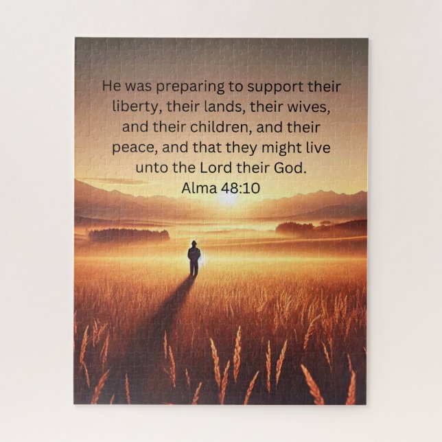 That They Might Live Unto God Inspirational Puzzle (Vertical)