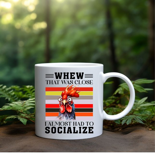 ‘That was close’ coffee mug (Creator Uploaded)