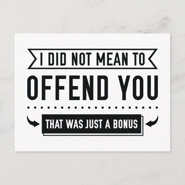 That Was Just A Bonus Postcard (Front)