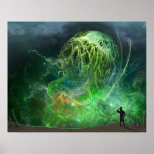 That Which Cannot Be Described Lovecraftian Horror Poster