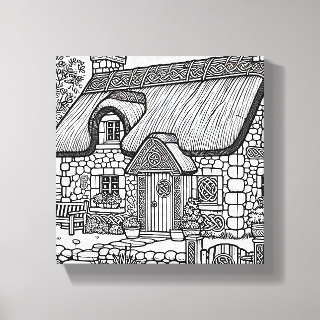 Thatch Cottage #48 Canvas Print (Front)