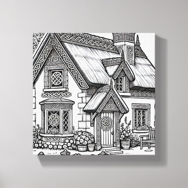 Thatch Cottage #49 Canvas Print (Front)
