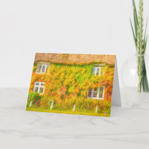 Thatched Cottage Dream Art Card