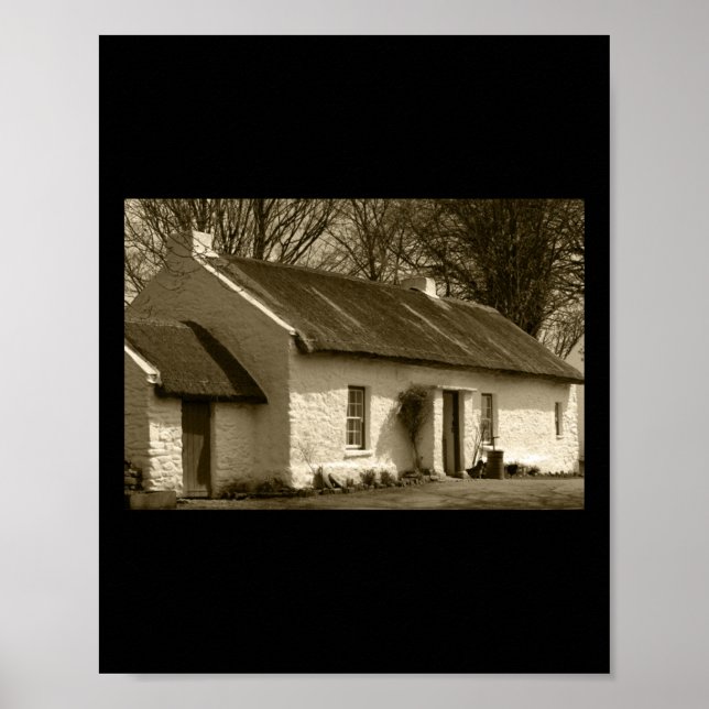 Thatched Cottage Omagh Tint  Poster (Front)