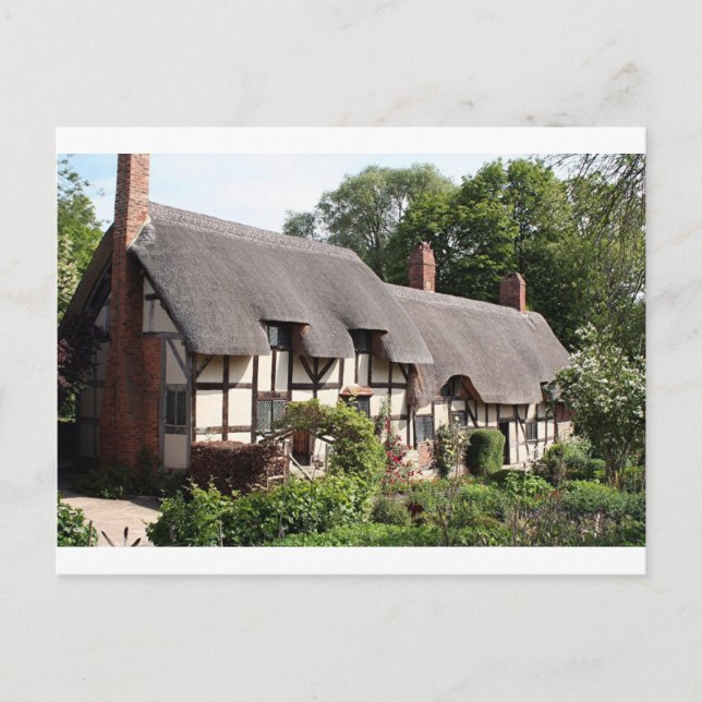 Thatched cottage, Stratford, England, UK Postcard (Front)