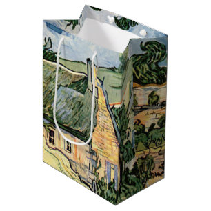 Thatched Cottages at Cordevill Vincent  van Gogh  Medium Gift Bag