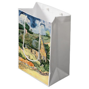 Thatched Cottages at Cordevill Vincent van Gogh Medium Gift Bag