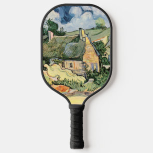 Thatched Cottages at Cordeville Vincent van Gogh Pickleball Paddle