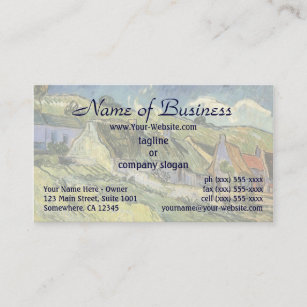 Thatched Cottages by Vincent van Gogh Business Card