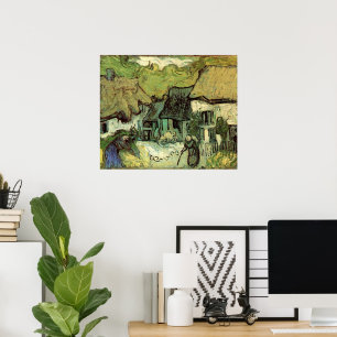 Thatched Cottages in Jorgus by Vincent van Gogh Poster