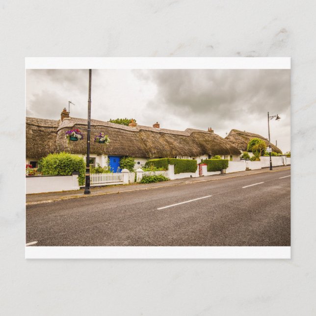 "Thatched Cottages, Ireland" postcards (Front)