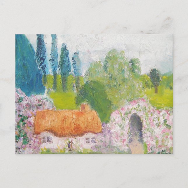 Thatched rose cottage postcard (Front)