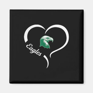 Thatcher Eagles Logo Half Heart Slogan Hs Magnet