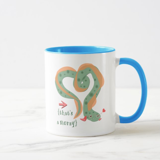 "That's A Moray" Love Pun Eel Mug (Right)
