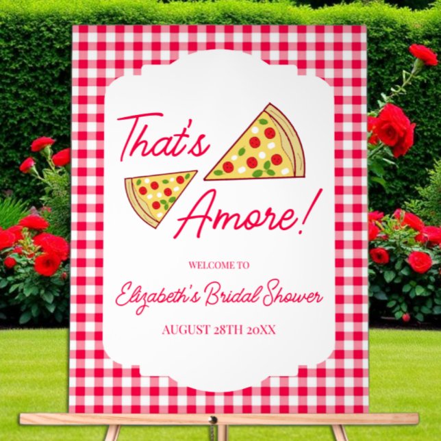 That's Amore Bridal Shower Acrylic Sign (Creator Uploaded)