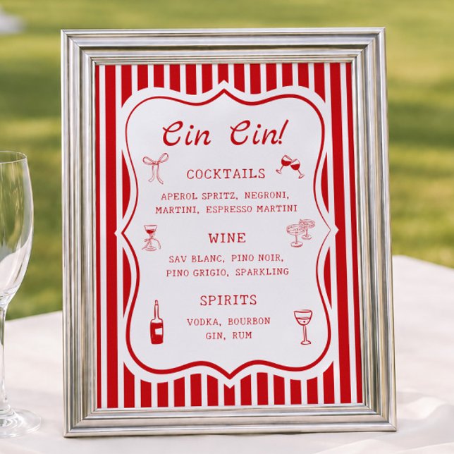 That's Amore Bridal Shower Bar Poster (Creator Uploaded)